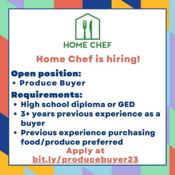 Job Opportunity - Home Chef